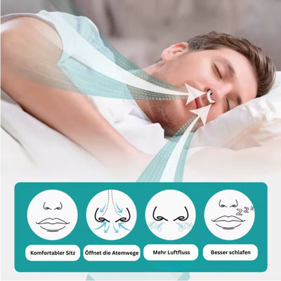 6 Stück Anti-Schnarch Clip mit ätherischem Öl für ruhige Nächte